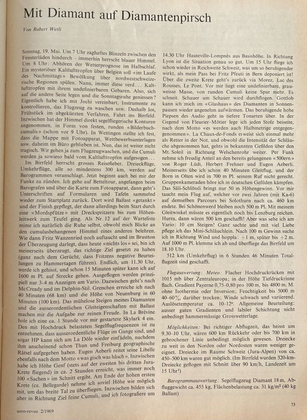 Revues & Magazines: AERO REVUE FEBRUAR 1969 – D'occasion à Ostermundigen par Wyatt-Earp 4