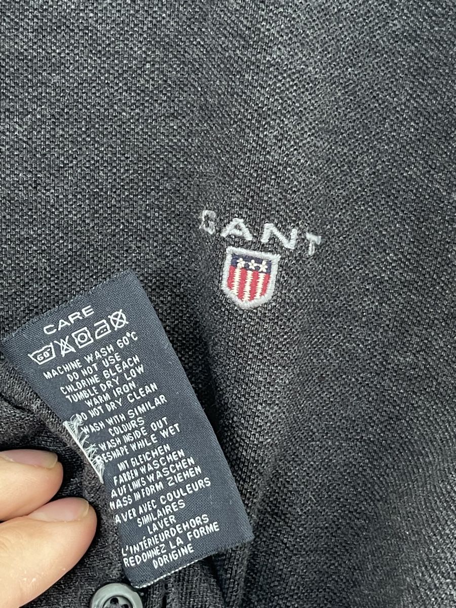 Gant Magliette Polo: Gant Langarm Polohemd, Grösse S, Dunkelgrau – Usato da Wetzikon ZH venduto da Jan_wojt 4