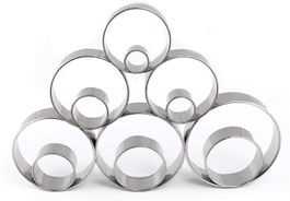 12pcs Runde Ausstechformen aus Edelstahl