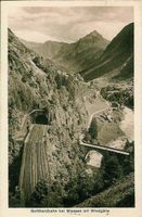 Wassen UR Gotthard-Bahn 1942 Kupferdruck sehr gut erhalten