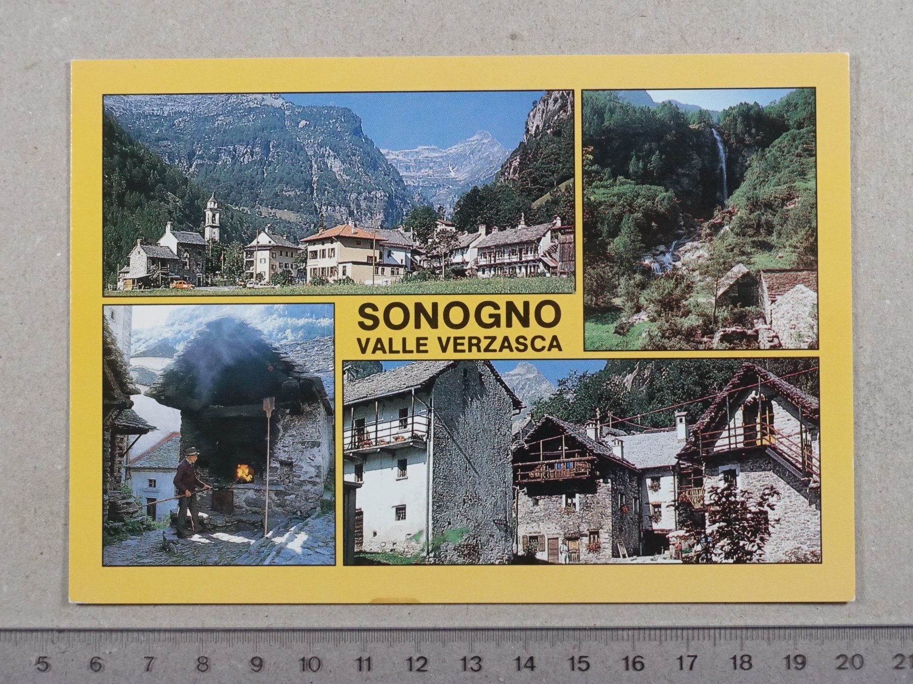 Cartoline postali: Sonogno, Valle Verzasca – Usato da Lenzburg venduto da fh1
