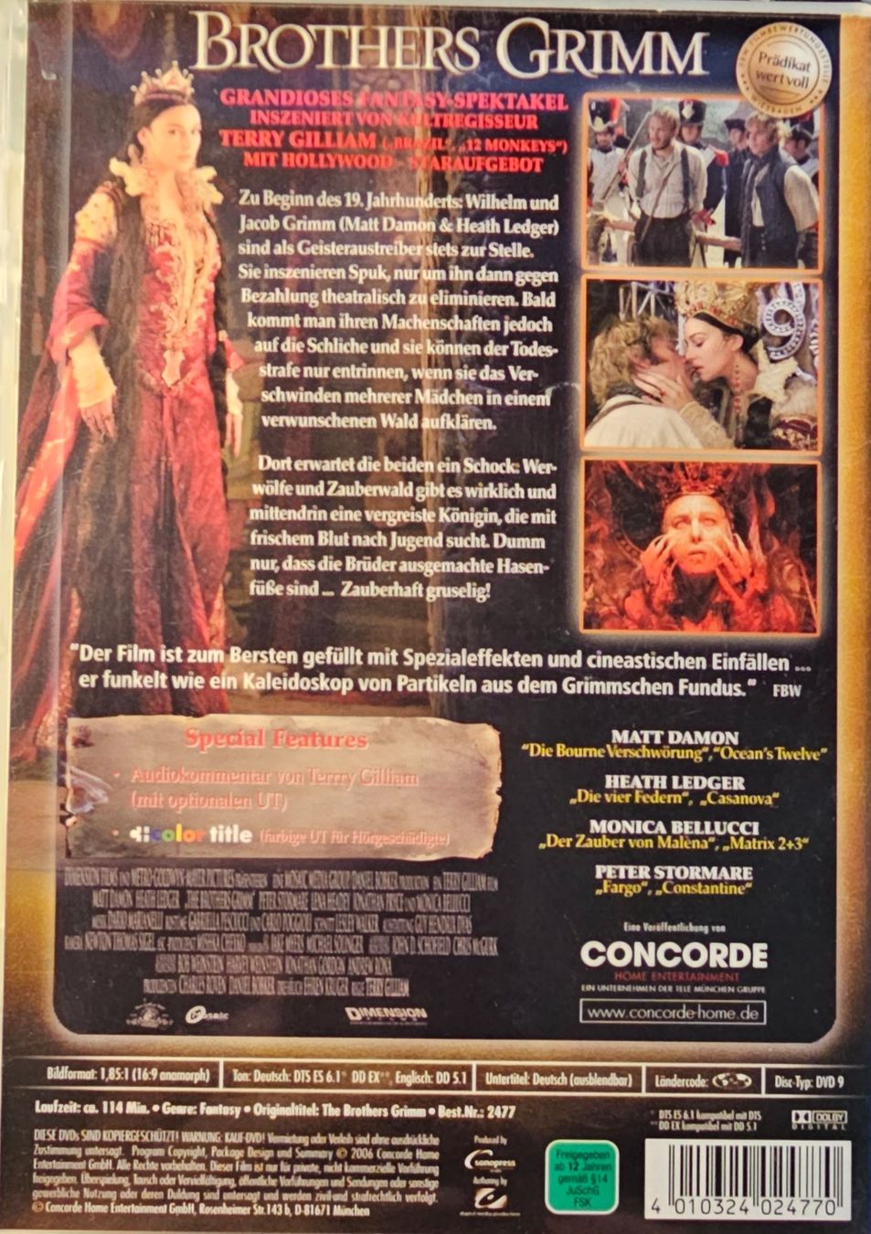 Tutti i DVDs: Brothers Grimm – Usato da Wahlen b. Laufen venduto da Cg10 1