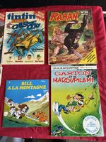 BDs divers (Tintin, Rahan, Gaston...) Bon état