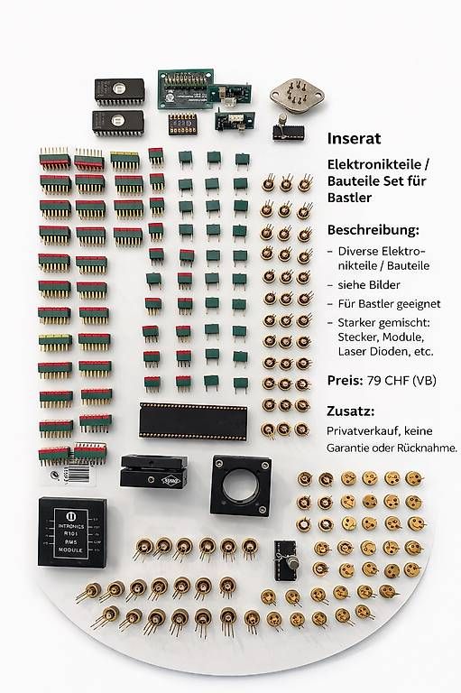 Componenti elettronici: Elektronik Teile Set / Mixed Components (Labor / Bastler)  – Usato da Ebikon venduto da Marino78