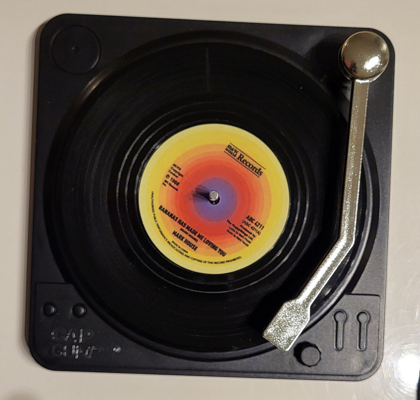 Untersetzer: 6 Vinyl Schallplatten Untersetzer im Retro Design – Neu und originalverpackt aus Figino von mayam63 1