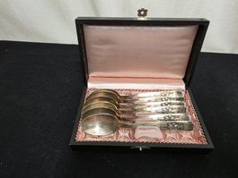 6 Silberlöffel Endsschiessen 1955, Versilbert!