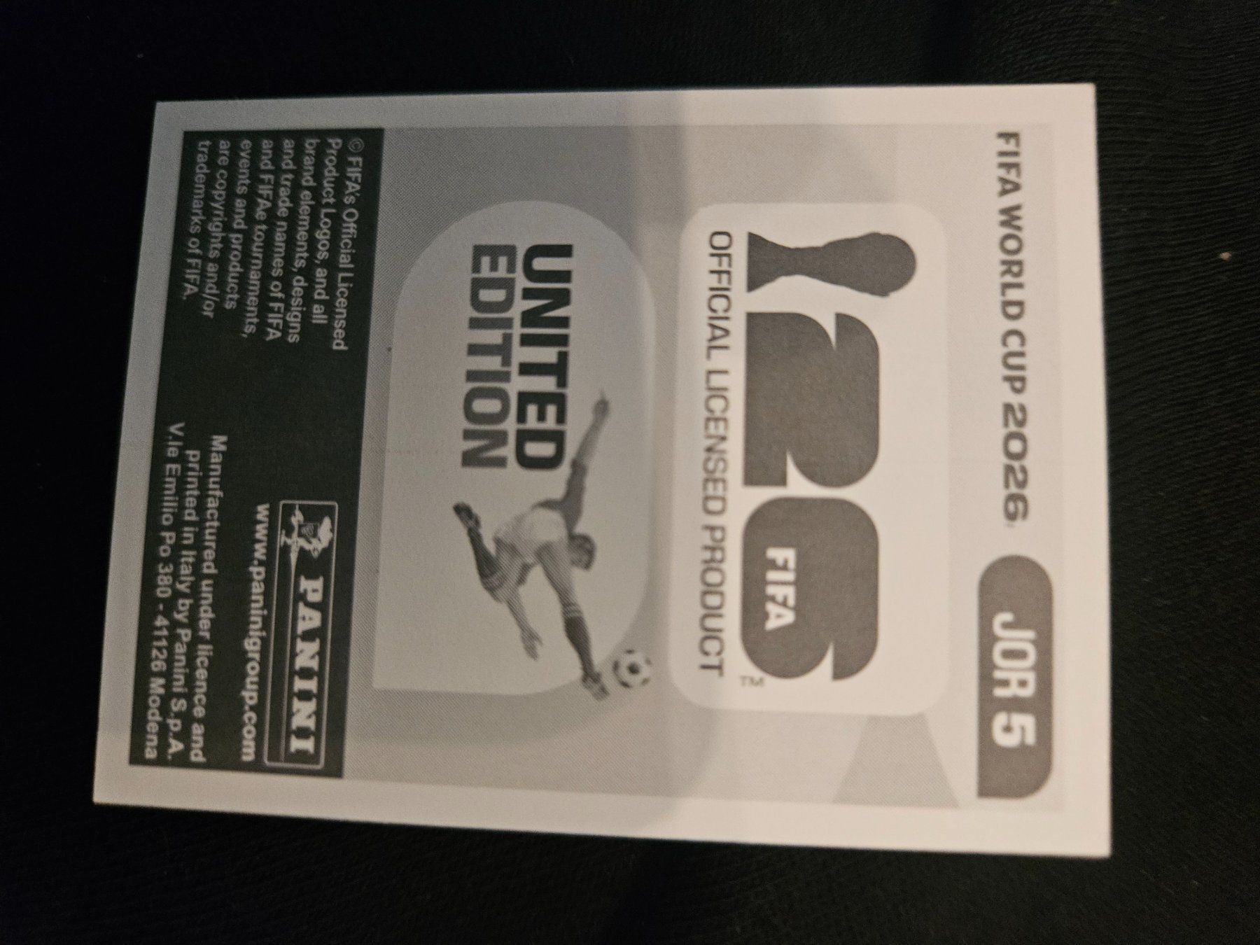 Panini Carte collezionabili: JOR5 – Usato da Würenlingen venduto da Dinli 1