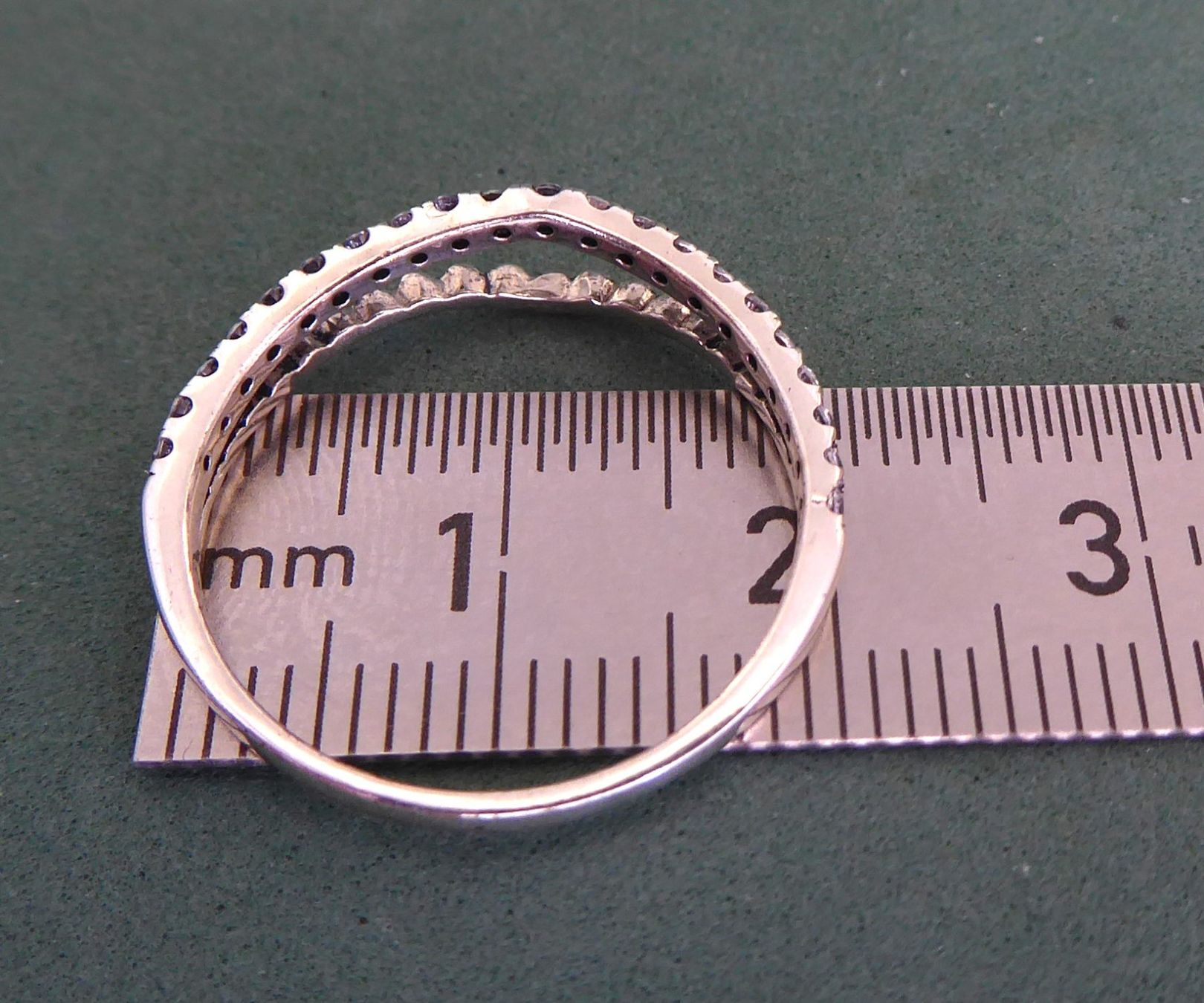 Anelli: Ring 925 Silber mit synthetischen Steinchen – Usato da Muri AG venduto da silvermouse007 3