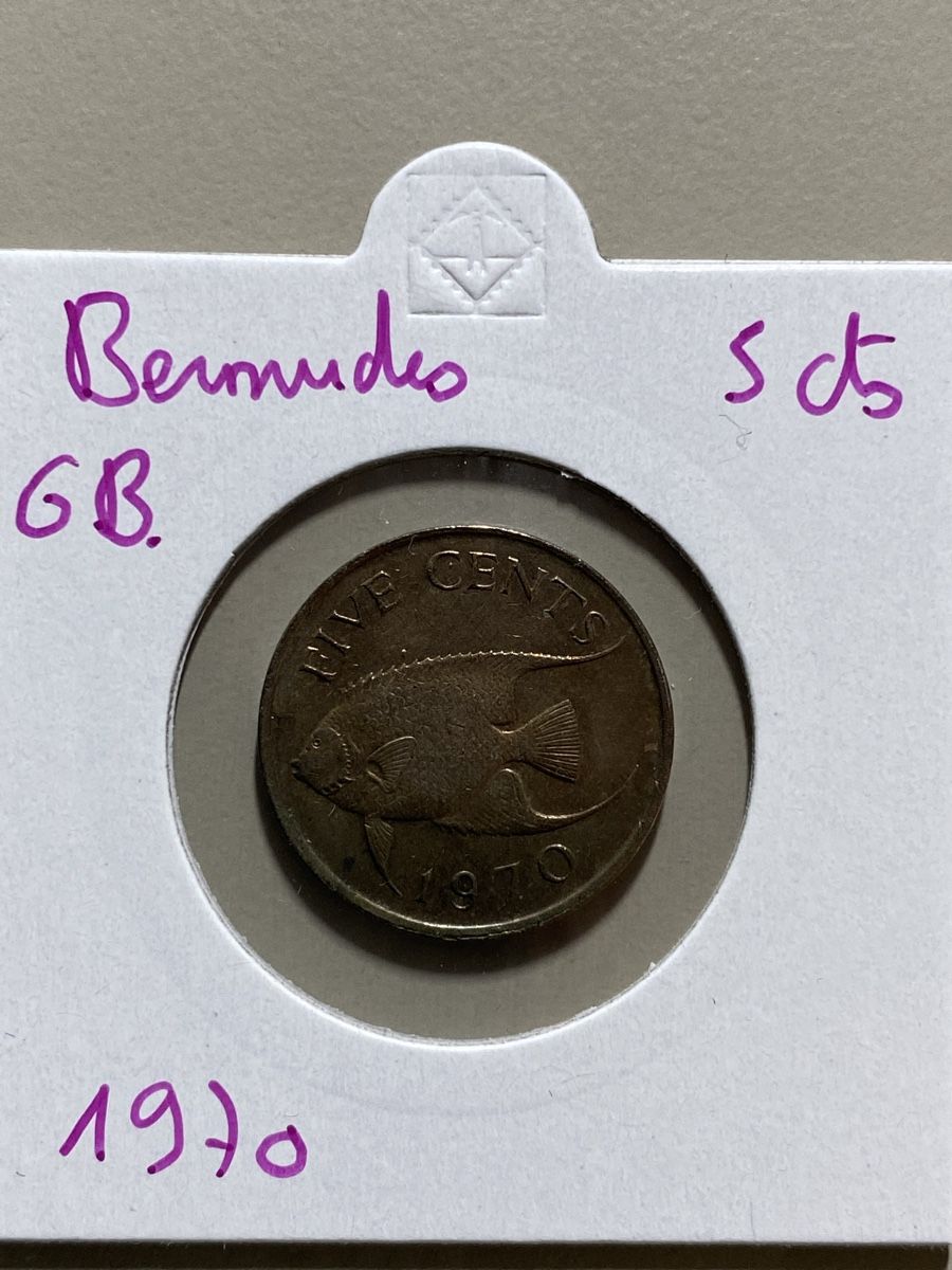 Alle Münzen: Bermudes GB - 5 cents - 1970 – Gebraucht aus Payerne von Mike1682