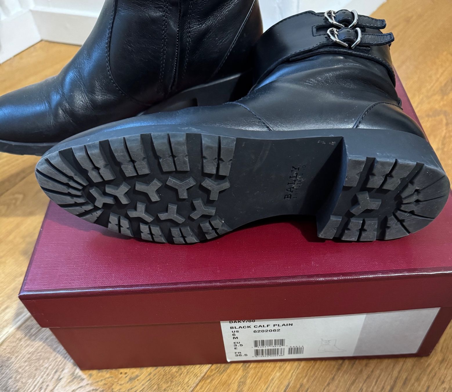 Bally Scarpe da donna: Bally Daky Calf Leather Boots – Usato da Neuchâtel venduto da Neuch1 2