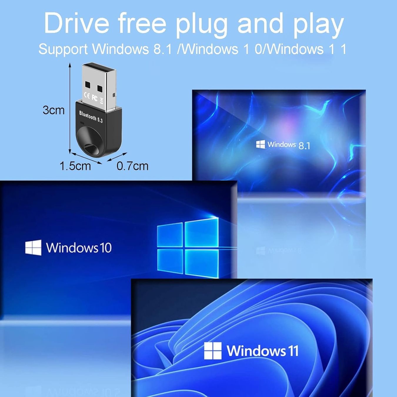 Unità & Adattatore: Bluetooth 5.3 USB-Adapter | PC, Maus, Tastatur, Audio-Sender – Nuovo e nell'imballaggio originale da Winterthur venduto da SwissTechStore 2