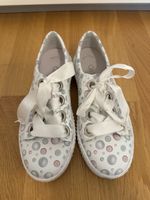 Gabor Sneaker weiss Punkte Leder Gr. 3 1/2