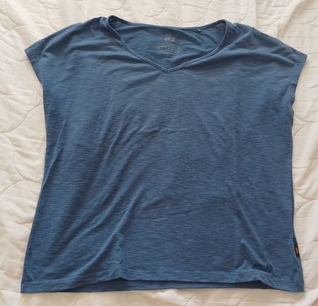 Jack Wolfskin Damen T-Shirt blau Grösse M guter Zustand 