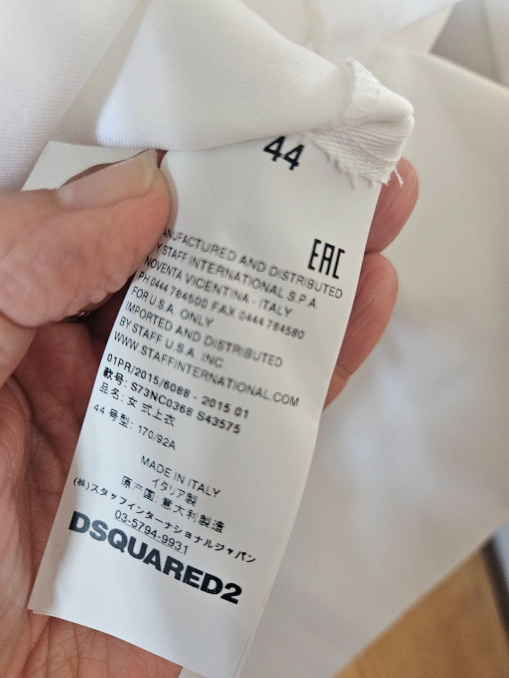 Dsquared2 Camicette: Dsquared Bluse weiss w. Brunello Cucinelli – Usato da Bern venduto da Alea6892 2