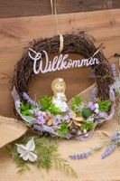 angefertigter Türkranz Blumenkind Lila - Geschenkidee