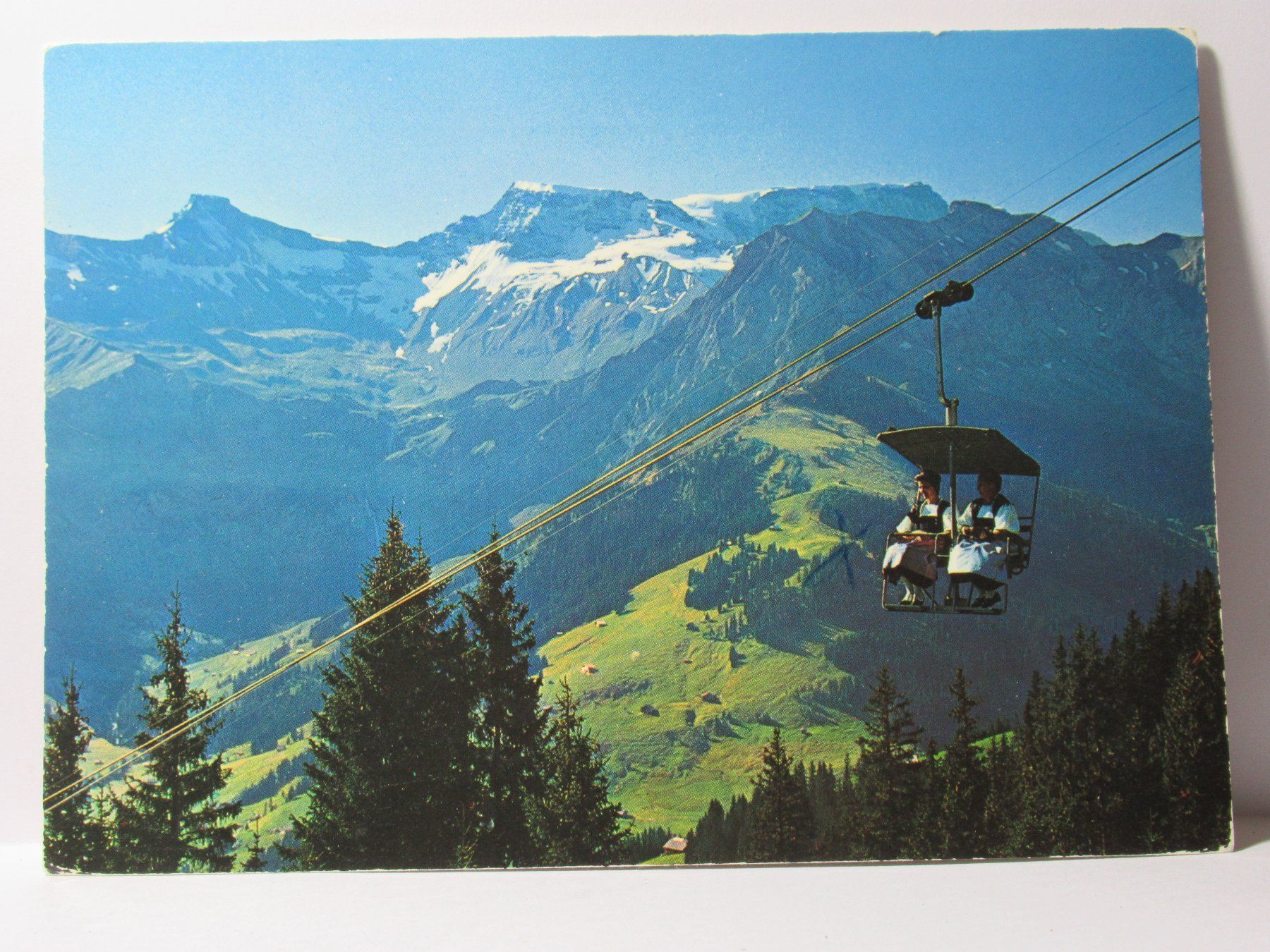 Cartoline postali: Sesselbahn Schwandfeldspitz  1974 – Usato da Grenchen venduto da Bluemchen1900 1