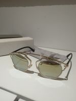 Dior Sunglasses Gold Frame Mirrored Lenses
