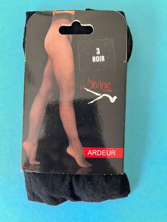 DIVINE PARIS, Strumpfhose Ardeur, Grösse M (3), Schwarz
