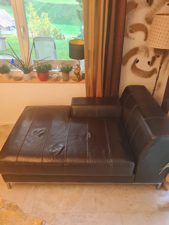 SOFA COUCH LEDER BRAUN Kaufen auf Ricardo