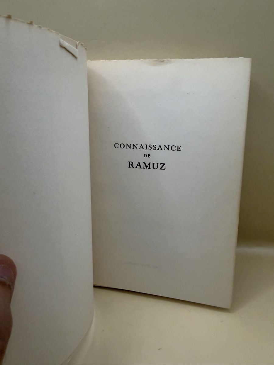 Libri: Maurice Zermatten Connaissance de Ramuz 1947 Numéroté – Usato da Genève venduto da sho_67qj 2