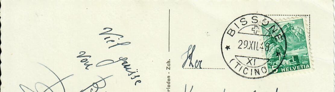 Cartoline postali: Bissone – Usato da Hochdorf venduto da Ziegel-16 1