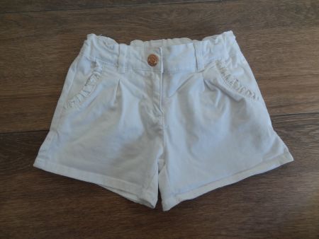 Shorts blancs fille 5 ans 110cm Orchestra