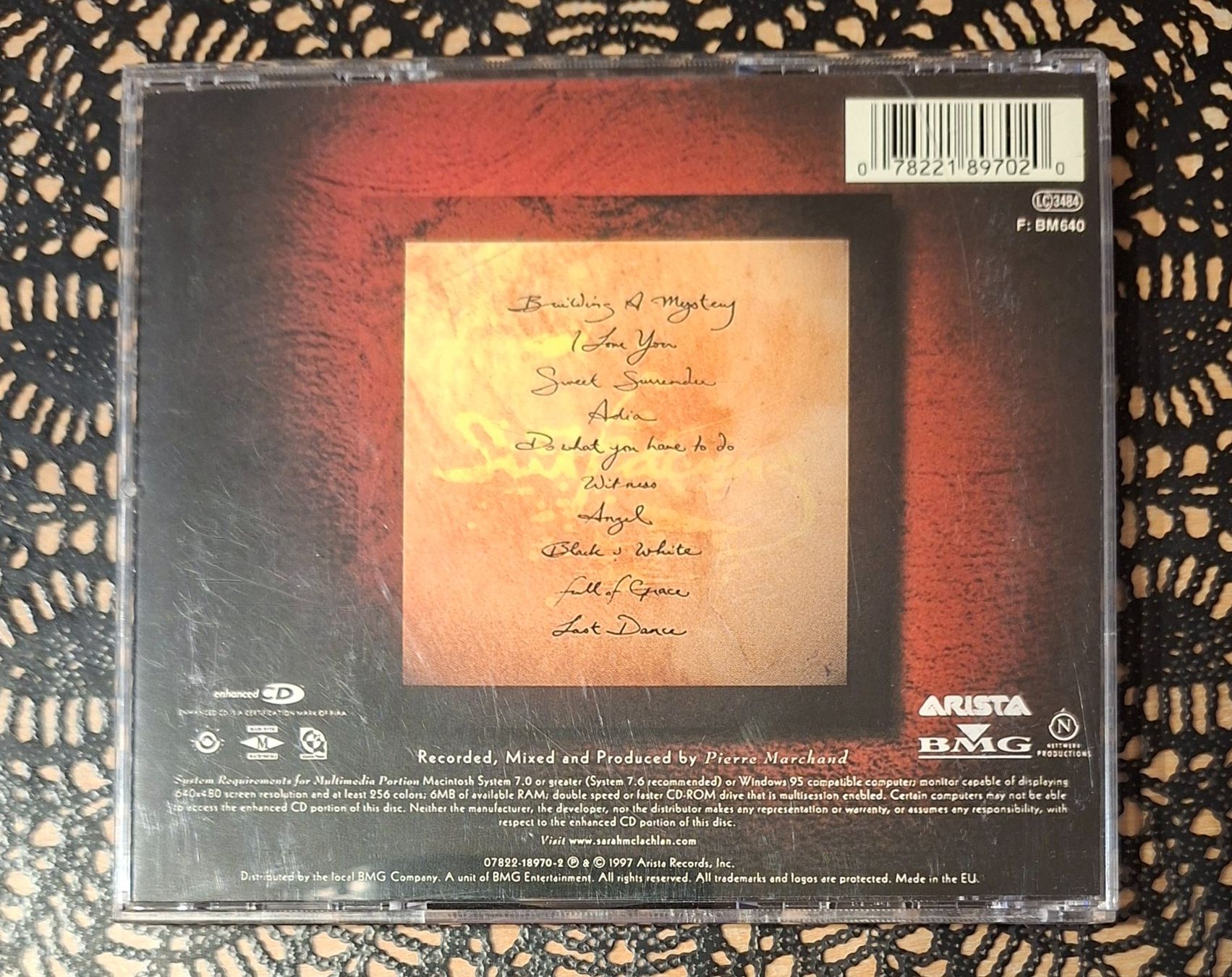 CD: Sarah McLachlan - Surfacing, CAN Pop CD Album 1997 – Usato da Schönenberg TG venduto da Gregolino76 1