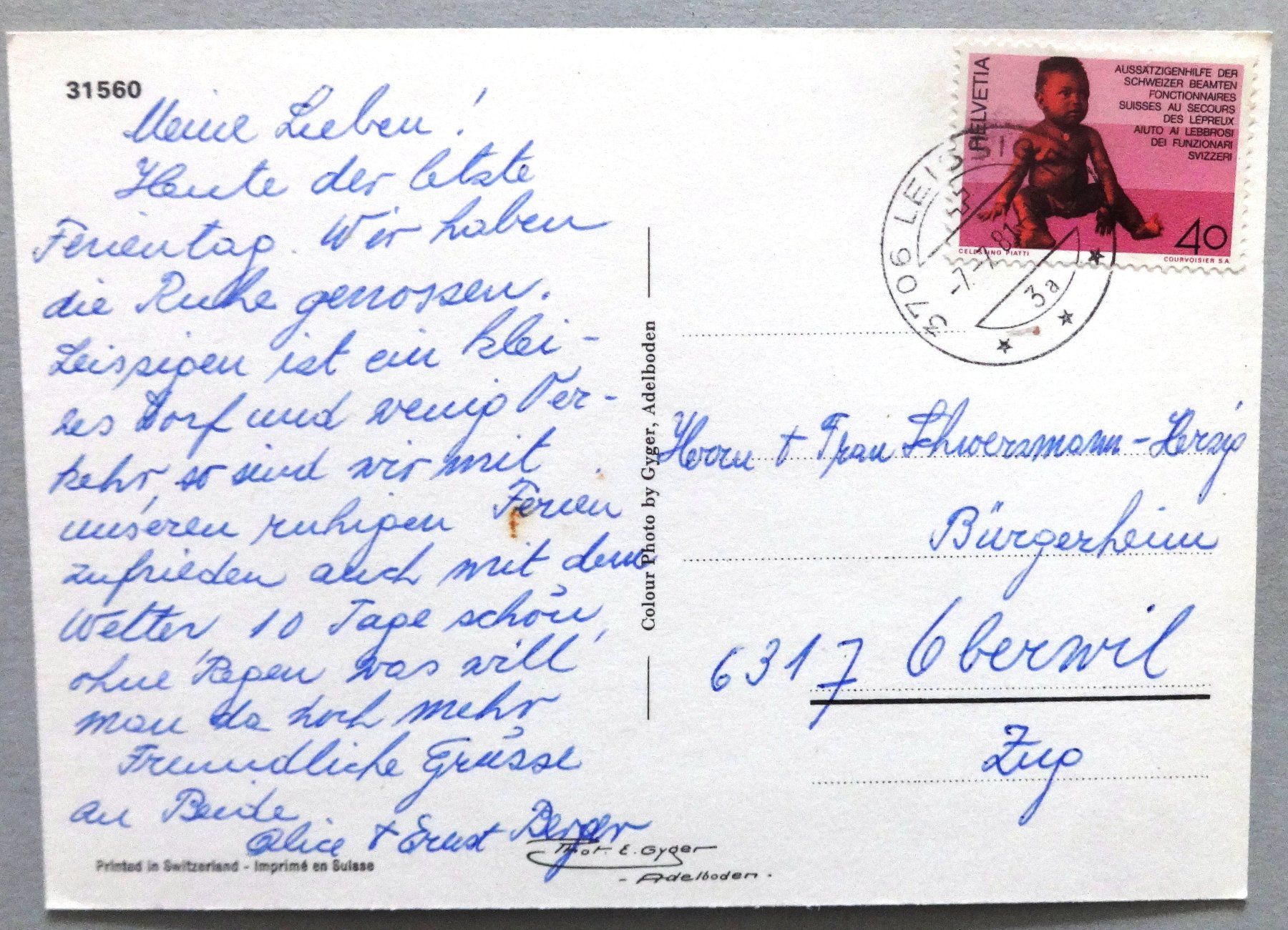 Cartoline postali: Leissigen am Thunersee – Usato da Fétigny venduto da Billy2miny 1
