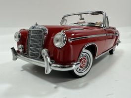 Mercedes-Benz 220SE Cabrio 1:18, rot, RICKO