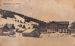 Saanenmöser im Winter, gelaufen 1914