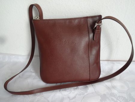 Orig."LONGCHAMP" Leder Umhängetasche