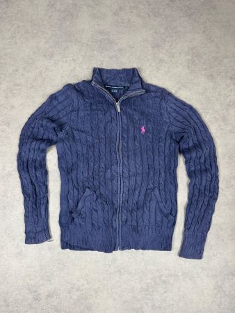 Ralph Lauren Cable Knit Zipper Pullover - Grösse: S