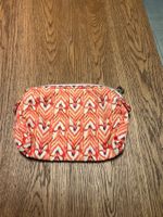 Cooles Necessaire  orange gemustert