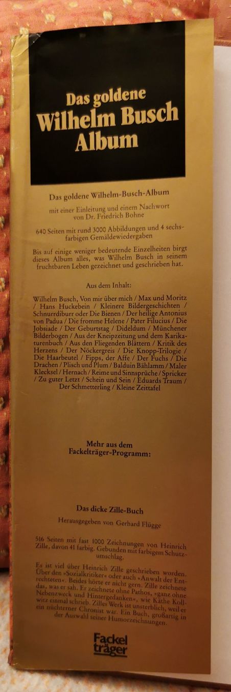 Libri: Wilhelm Busch das goldene Album – Usato da Bremgarten b. Bern venduto da Vittorio0 2