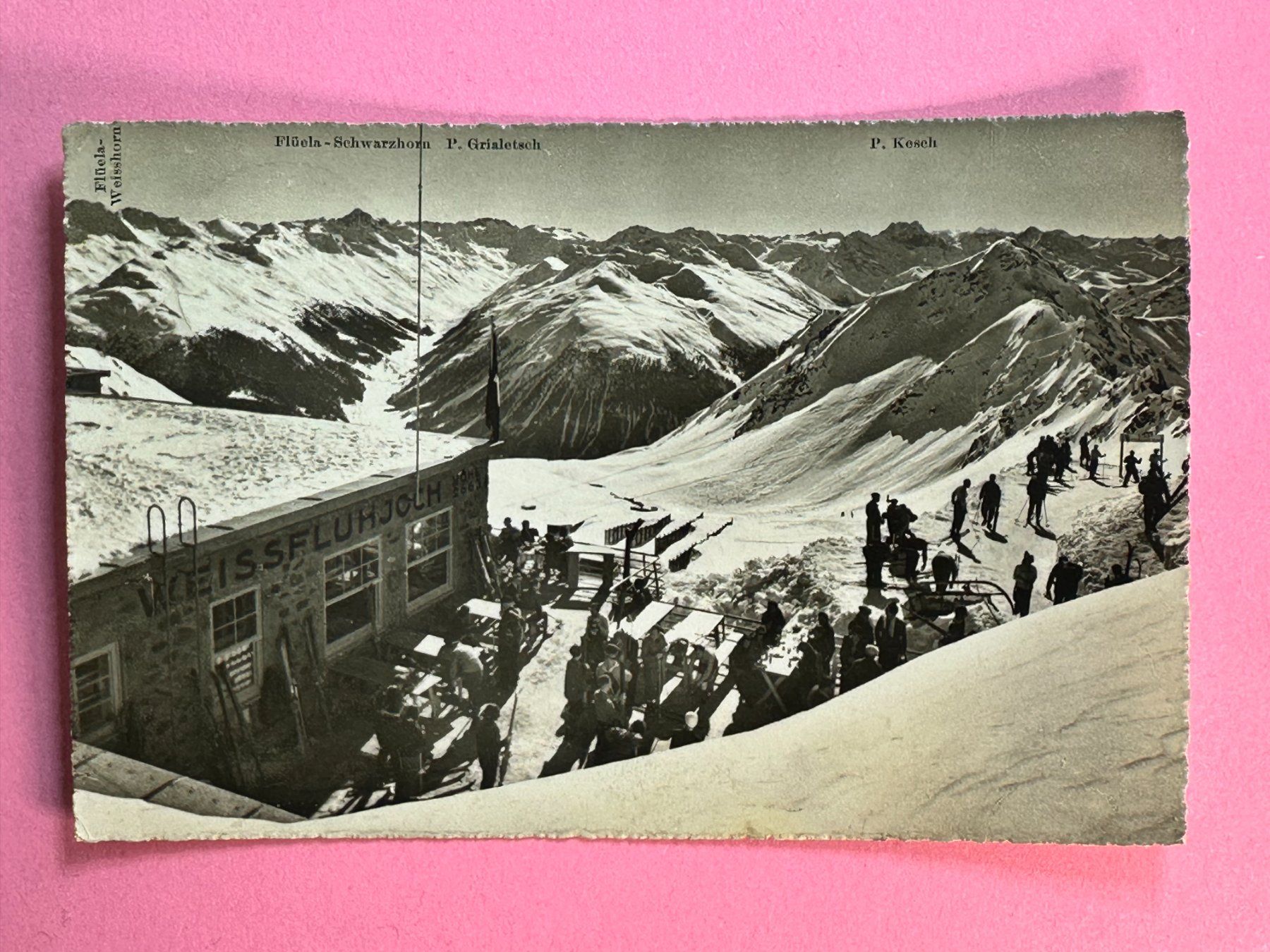 Ansichtskarten: Parsenn - Weissfluhjoch - belebt – Gebraucht aus Steg VS von _vinci_