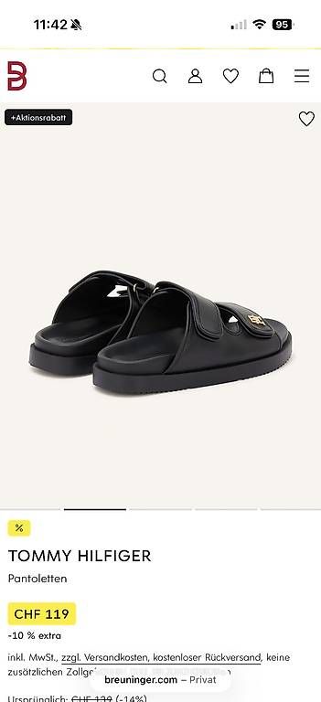Scarpe da donna: Tommy Hilfiger Pantoletten Gr. 40 – Usato da Glattfelden venduto da T.DY 1