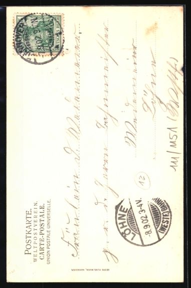 Cartoline postali: Grusskarten-AK Hannover, Ortspartie mit  – Usato da Berlin venduto da bartko-reher 1