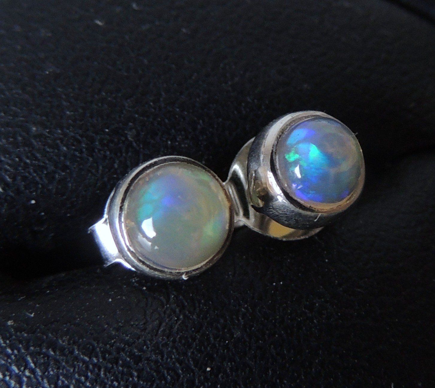 Orecchini pendenti & Orecchini a lobo: Äthiopischer Opal Silber 925 Ohrstecker 6 mm – Nuovo e nell'imballaggio originale da Waldenburg venduto da schaller707 2