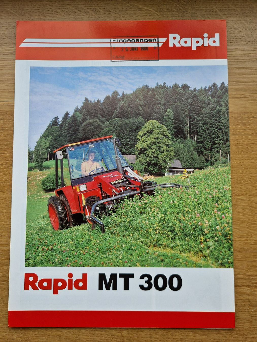 Rapid Trattori: Original Prospekt Rapid Bergtraktor MT300 – Usato da Dürnten venduto da Bachtel84