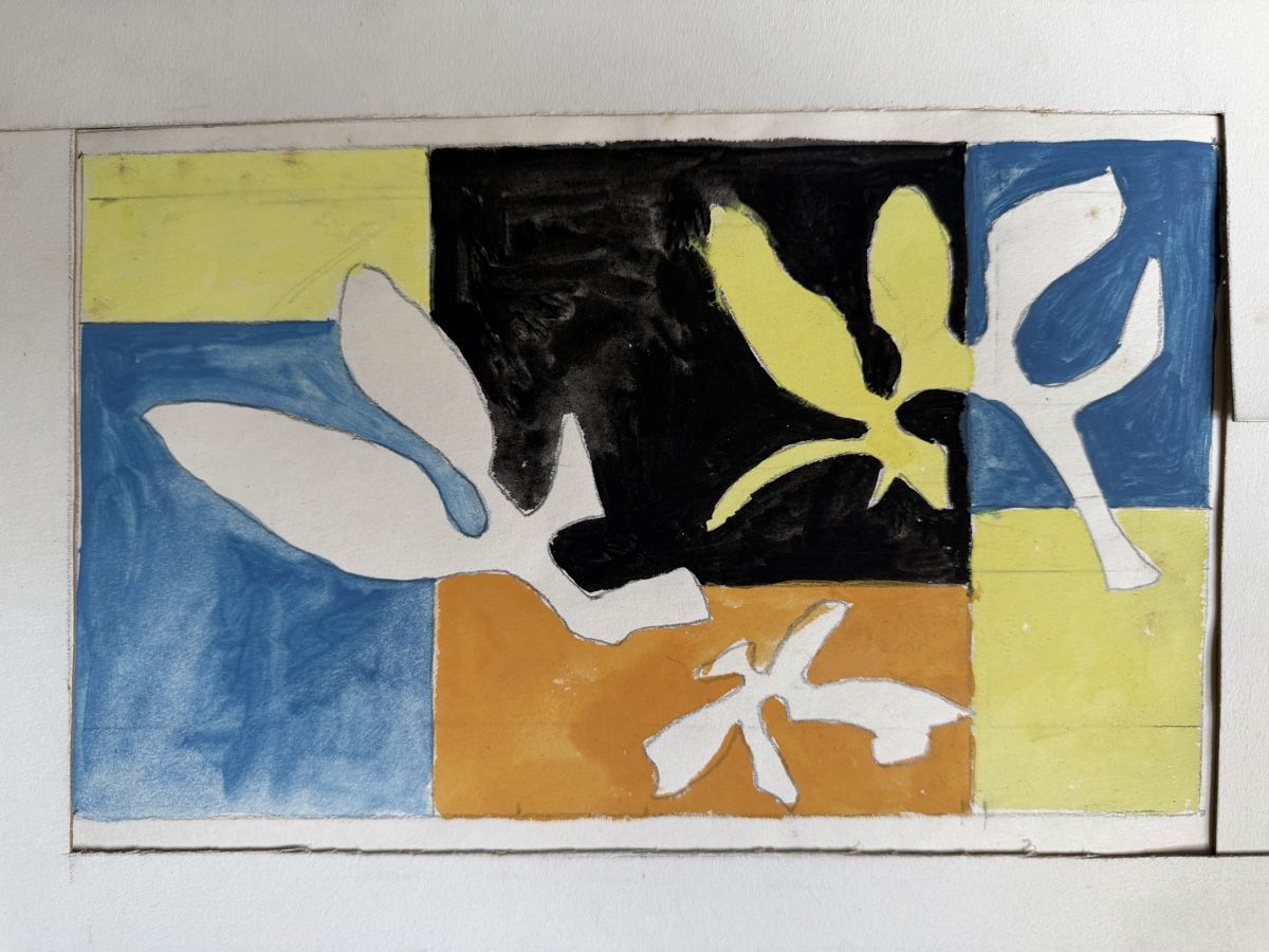 Dipinti: Gouache projet Raymond Abner, Paris 1972 – Usato da Choulex venduto da collectart