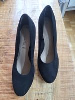 Schwarze Keilabsatz-Schuhe von Tamaris Gr. 41,  ungetragen