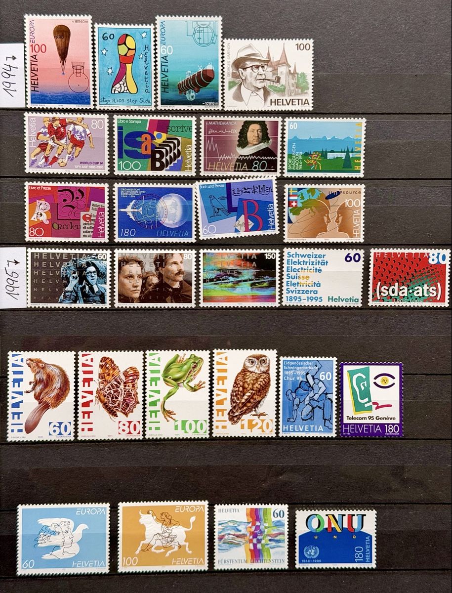 Tutti i francobolli: Frankatur CHF 100.- postfrisch 1987-1995 – Nuovo (secondo la descrizione) da Glattbrugg venduto da Artos67 3