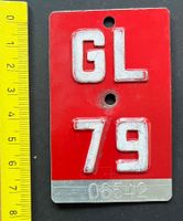 GL 79/ Kanton Glarus/ Velonummer Nostalgie