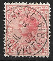Victoria 1901: Königin Victoria mit Vollstempel Heidelberg
