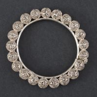 Ethno Schmuck: Silber Armreif,  Indien, ex. Sammlung