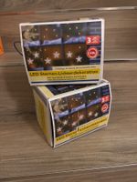 2 x LED Sternen Lichterkette, warmweisses Licht.