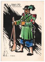 Uniform Scharfschütze 1861-70, Künstler H. Beutler