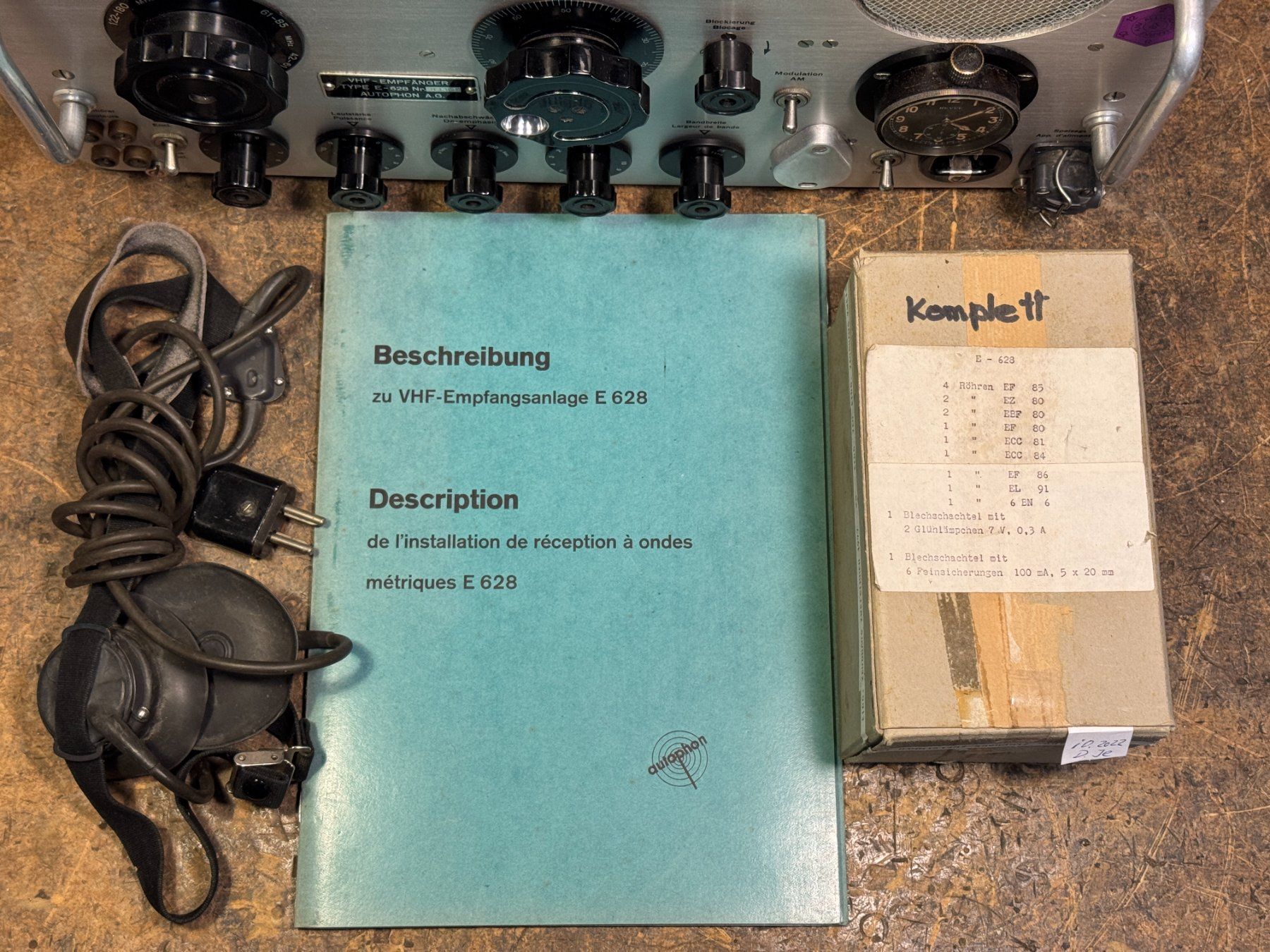 Technique de radiocom: VHF Empfänger Autophon E-628 – Défectueux à Ins par funkflieger 4