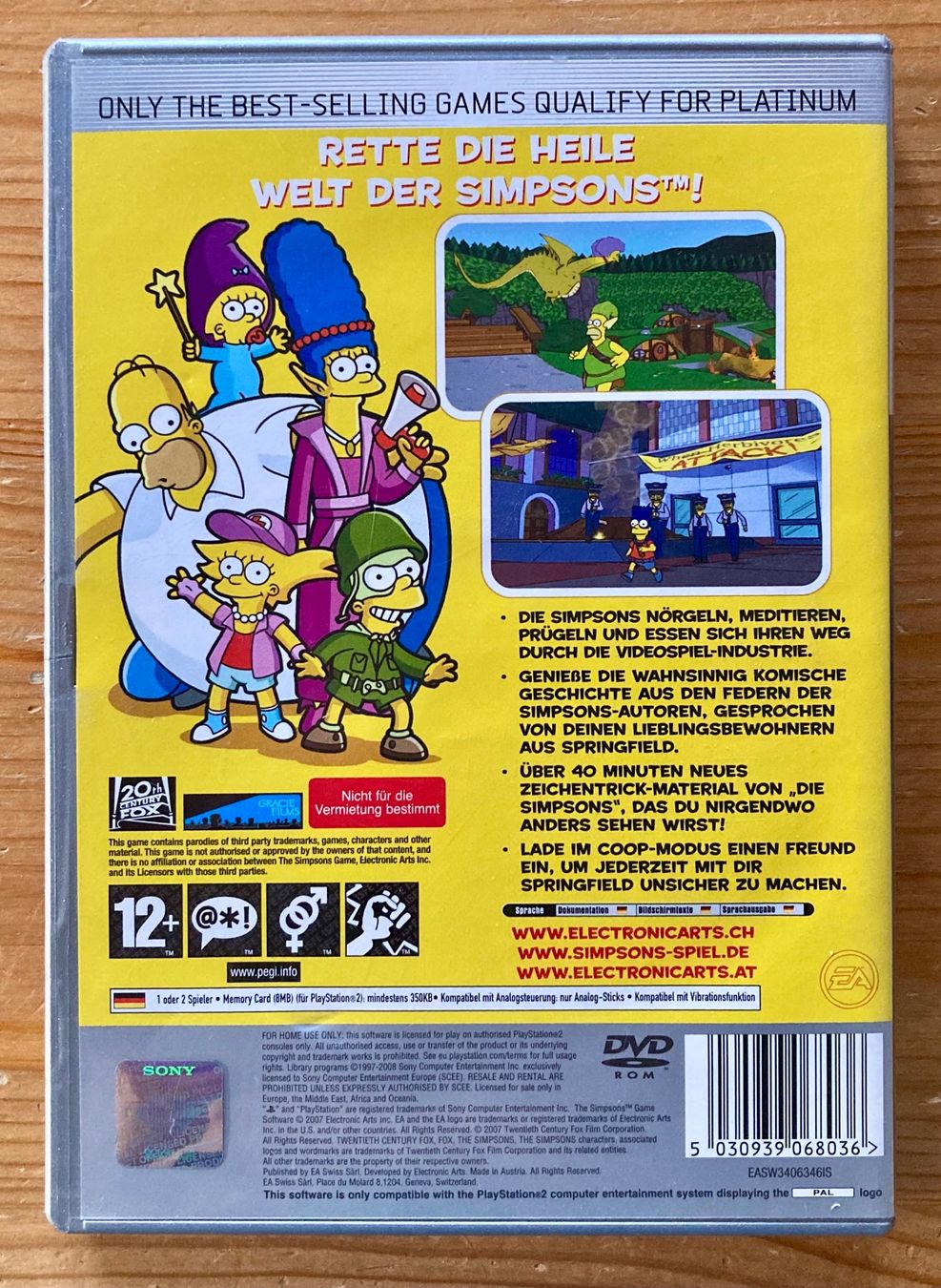 Sony Giochi: Die Simpsons; Das Spiel - PS2 – Nuovo (secondo la descrizione) da Zürich venduto da Djmotionch 3