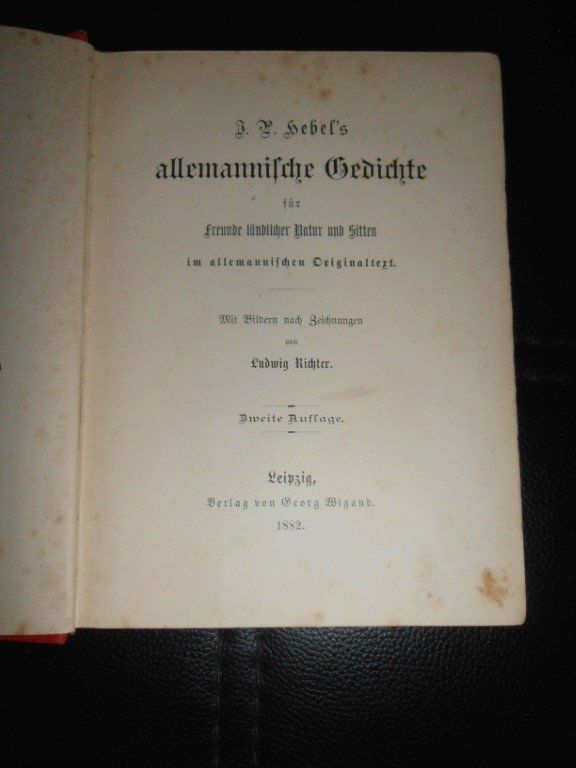 Libri: J. P. Hebel - Allemanische Gedichte – Usato da Zürich venduto da rudirentier 2